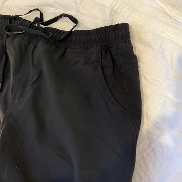 Eddie Bauer Womens Polar Fleece Lined Pull On Pants Black Gray Drawstring 10 - Picture 13 of 16